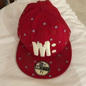 New-era Manik red cap
